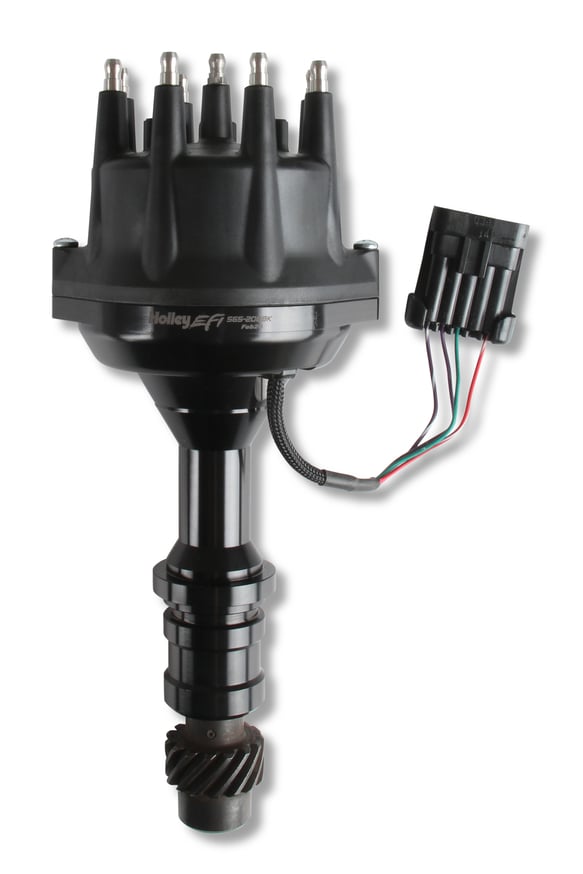 Holley EFI Dual Sync Oldsmobile Distributor, Black 565-206BK HOLLEY Autoparts