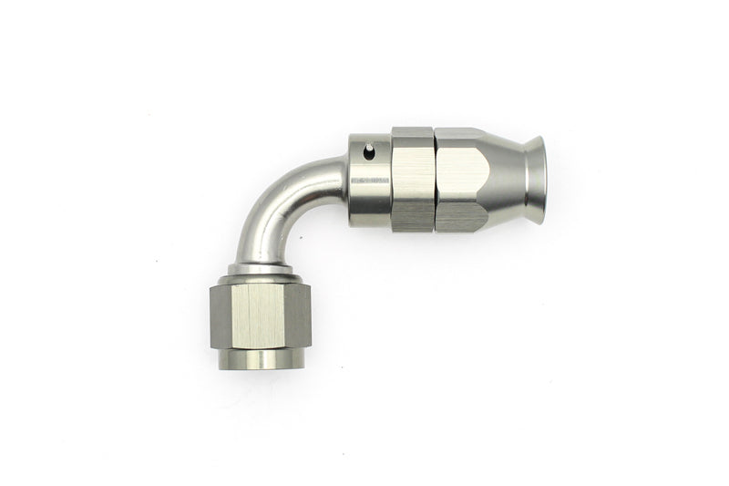 DeatschWerks 6AN Female Swivel 90-Degree Hose End PTFE (Incl. 1 Olive Insert) DeatschWerks Fittings