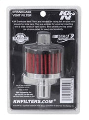 K&N Steel Base Crankcase Vent Filter .625in Vent OD x 2in OD x 1.5in Height K&N Engineering Air Filters - Universal Fit