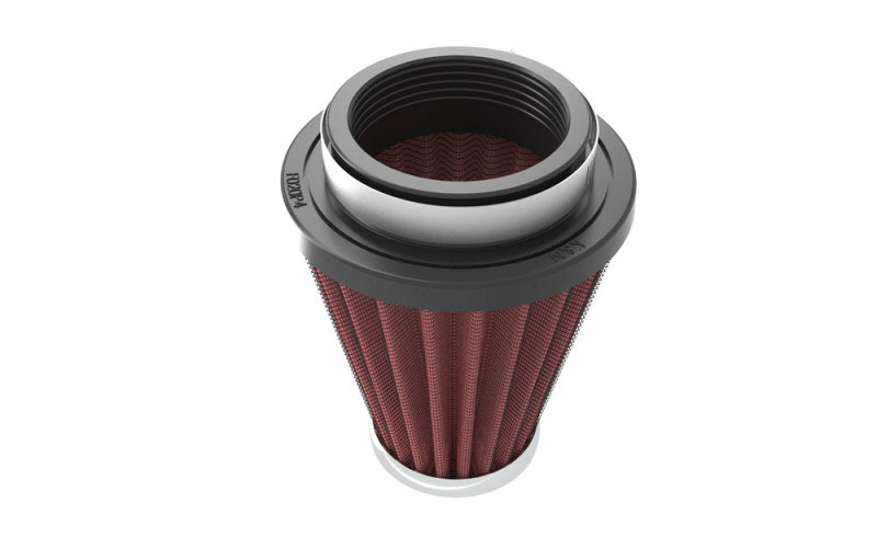 K&N Universal Chrome Filter 2.063in Flange ID x 3.5in Base OD x 2in Top OD x 4in H K&N Engineering Air Filters - Universal Fit