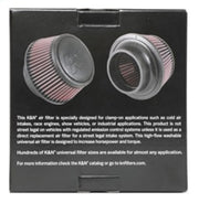 K&N Universal Round Clamp-On Air Filter 3in Flange ID x 6in Base OD x 4.625in Top OD x 3in Height K&N Engineering Air Filters - Universal Fit