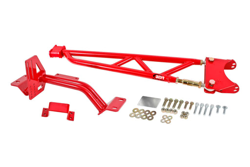 BMR 93-02 F-Body w/o DSL Torque Arm Tunnel Mount (For Long Tube Headers) - Red BMR Suspension Suspension Arms & Components