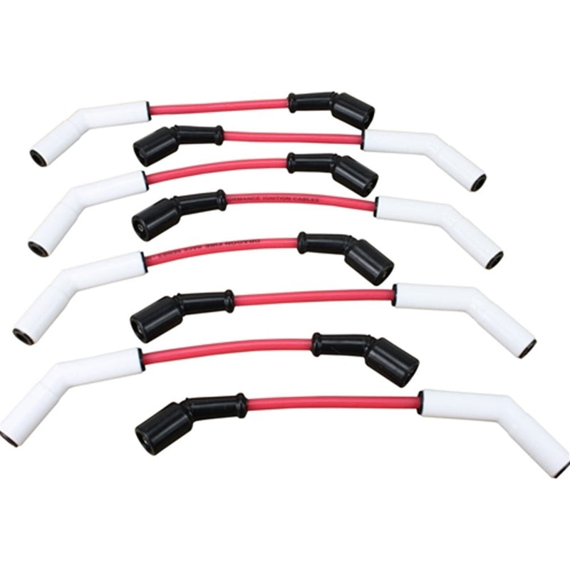 DRAGON FIRE 12.5" Direct Fit Ceramic Spark Plug Wire Set - Red - Street Series PWJ202 C8 CORVETTE