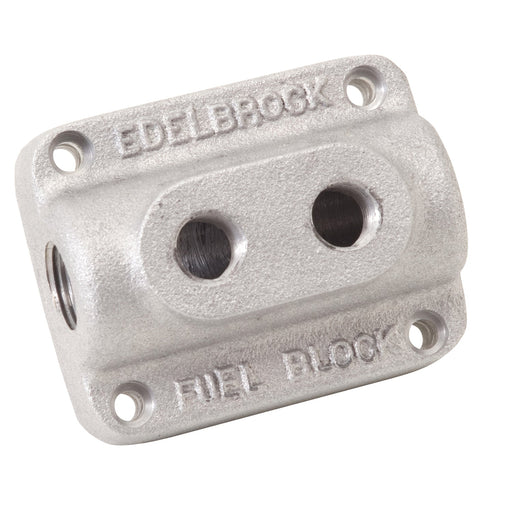 Dual Outlet Fuel Line Connector #1280 Satin Finish 1
