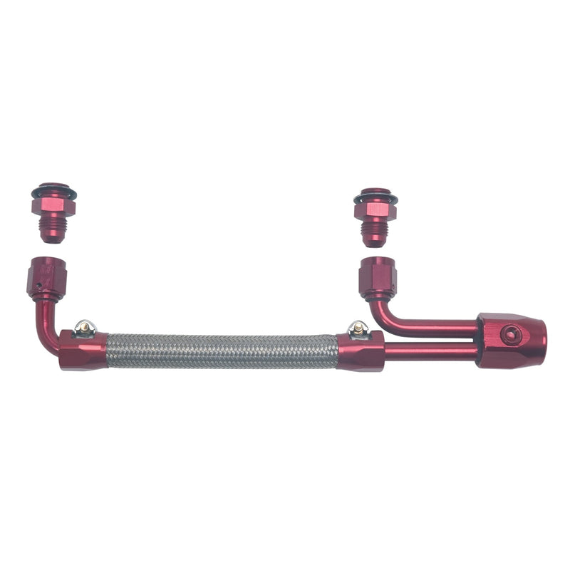 Dual-Quad Fuel Hose Kit #8088 Chrome 1