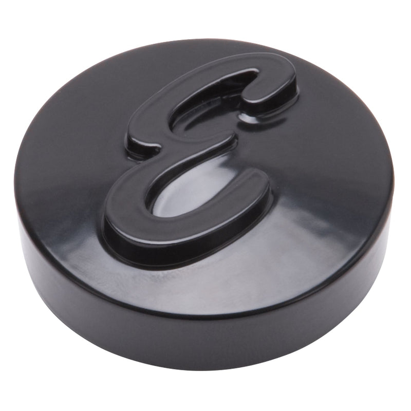 E Logo Black Anodized Nut for Pro-Flo Universal 14" Round Air Cleaners EDELBROCK Autoparts