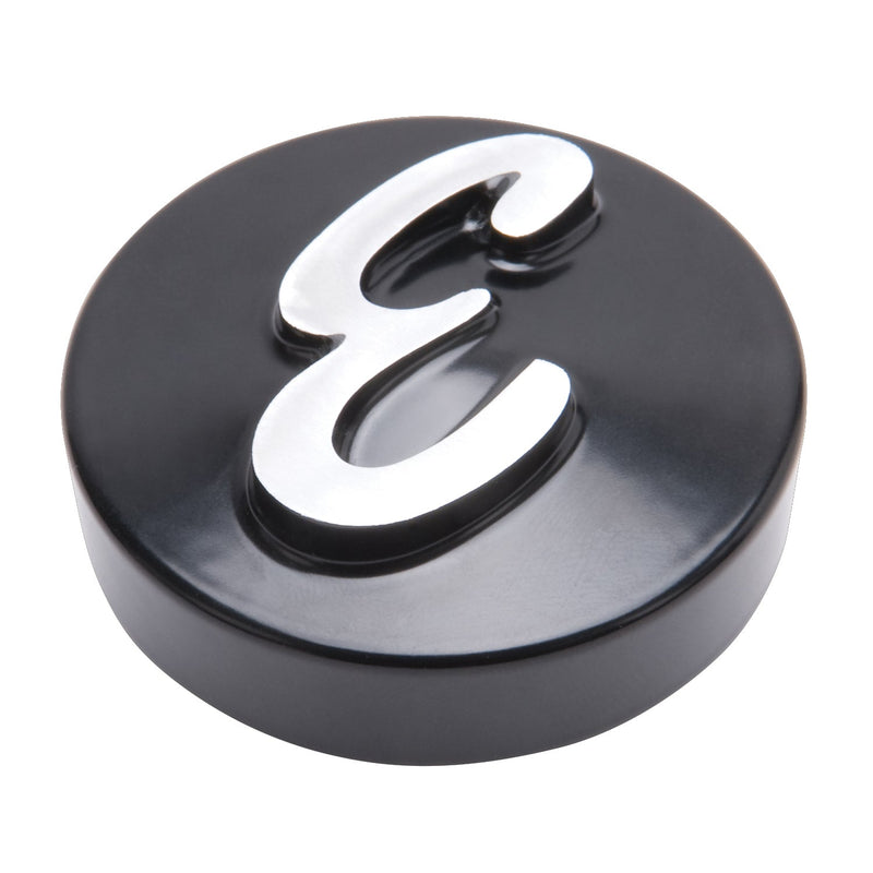 E Logo Black Anodized Nut (Machined "E") for Pro-Flo Unv. 14" Round Air Cleaners EDELBROCK Autoparts
