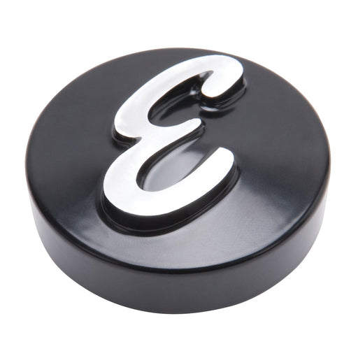 E Logo Black Anodized Nut (Machined "E") for Pro-Flo Unv. 14" Round Air Cleaners EDELBROCK Autoparts