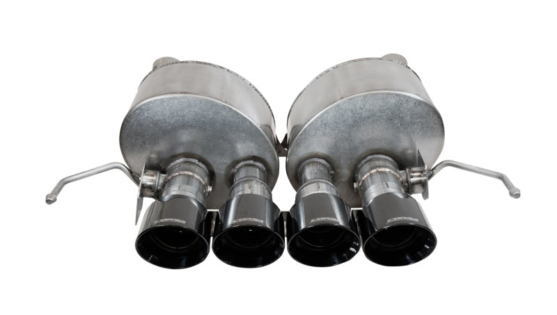 Corsa 2014-2019 Chevrolet Corvette C7 6.2L 2.75in Xtreme Valve-Back w/ Dual NPP & Quad Black Tips CORSA Performance Axle Back