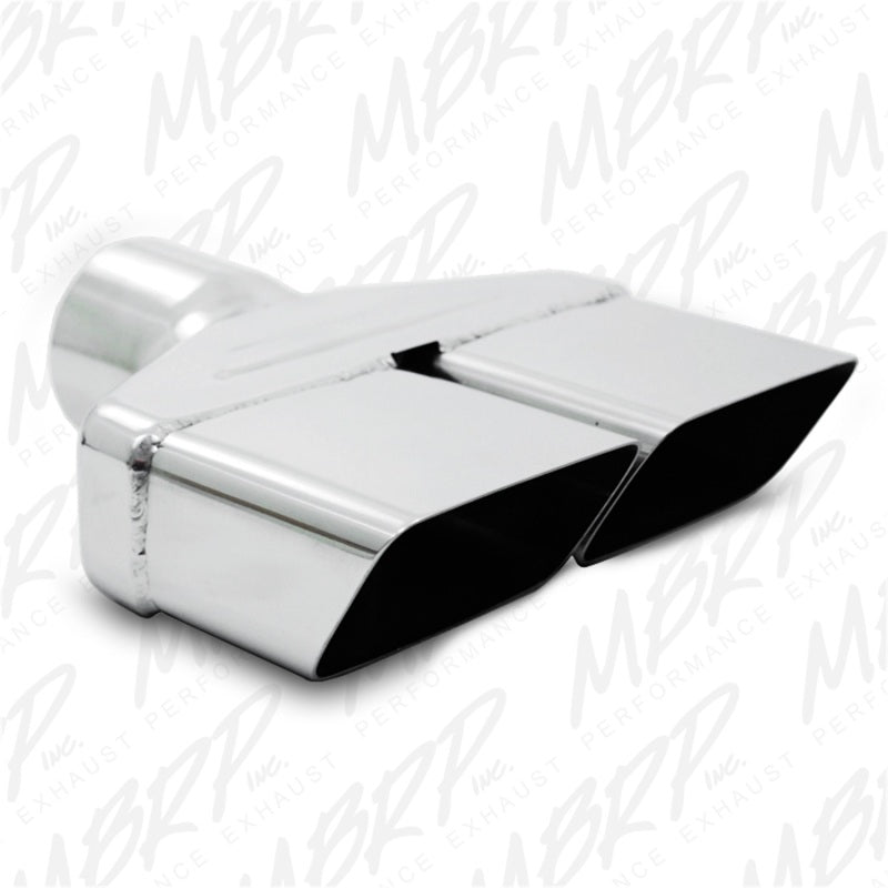 MBRP Universal Tip 8inx 2.375in ID Rectangle 2.5in O.D. inlet 8.25in length T304 MBRP Steel Tubing