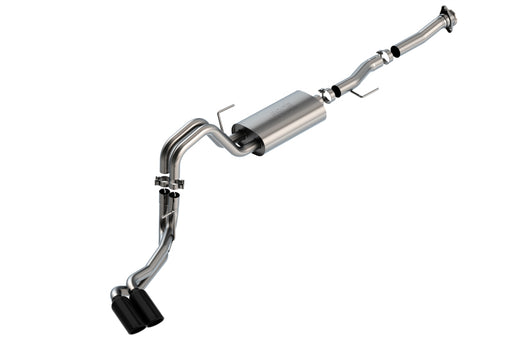 Borla F-150 2021 5.0L 2dr RC SB (122.8 WB) XL/XLT 3/2.25 DSE Cat-Back S-Type Black Chrome Tips Borla Catback