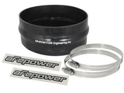 aFe Magnum FORCE CAI Univ. Silicone Coupling Kit (6-1/4in. ID / 2-3/4in. L) Straight w/Hump - Black aFe Air Intake Components