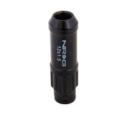 NRG 700 Series M12 X 1.5 Steel Lug Nut w/Dust Cap Cover Set 21 Pc w/Locks & Lock Socket - Black NRG Lug Nuts
