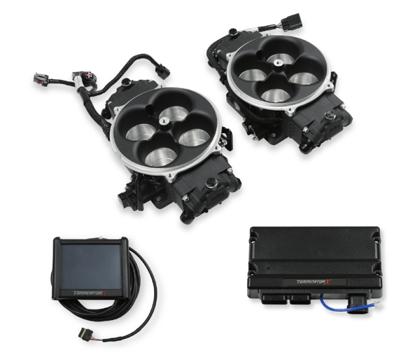 Holley EFI Terminator X Stealth 2x4 4500 Kit - Black 550-1081 HOLLEY Autoparts
