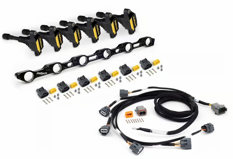 Haltech Toyota JZ R35 Coil Conversion Kit w/Bracket Coils Connectors & Harness (1JZ/1JZ VVT/2JZ) Haltech Wiring Harnesses