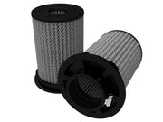 aFe MagnumFLOW Air Filters 3in F x 5-1/2in B x 5-1/4in T (Inverted) x 8in H - Pair aFe Air Filters - Universal Fit
