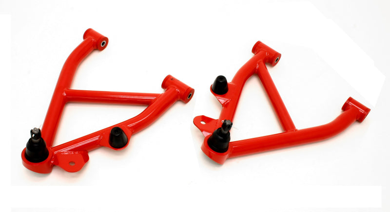 BMR 82-82 3rd Gen F-Body Non-Adj. A-Arms Lower (Polyurethane) w/ No Spring Pocket - Red BMR Suspension Control Arms