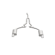 MagnaFlow Cat Back, SS, 2.5in, Street, Dual Split Polished 4.5in Tips 2015 Ford Mustang Ecoboost Magnaflow Catback