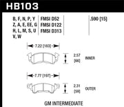 Hawk 76-77 Chevrolet Camaro LT / 72 Camaro Z28 / 69-81 Camaro DTC-70 Race Front Brake Pads Hawk Performance Brake Pads - Racing