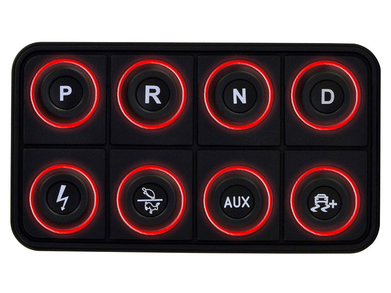 AEM EV 8 Button Keypad CAN Based Programmable Backlighting AEM Programmer Accessories