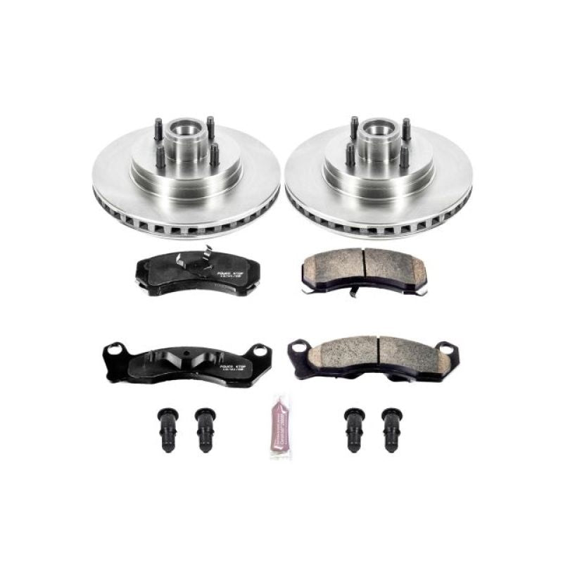 Power Stop 87-93 Ford Mustang Front Autospecialty Brake Kit PowerStop Brake Kits - OE