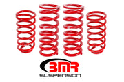 BMR 79-04 Fox Mustang Lowering Spring Kit (Set Of 4) - Red BMR Suspension Lowering Springs