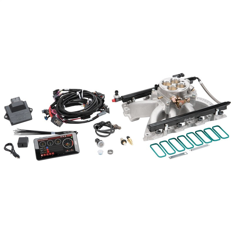 Edelbrock Pro Flo 4 EFI System Seq Port LS Gen III/IV Victor Jr Cath Port 550 Max HP 35lb/hr Edelbrock Fuel Injection Control Modules