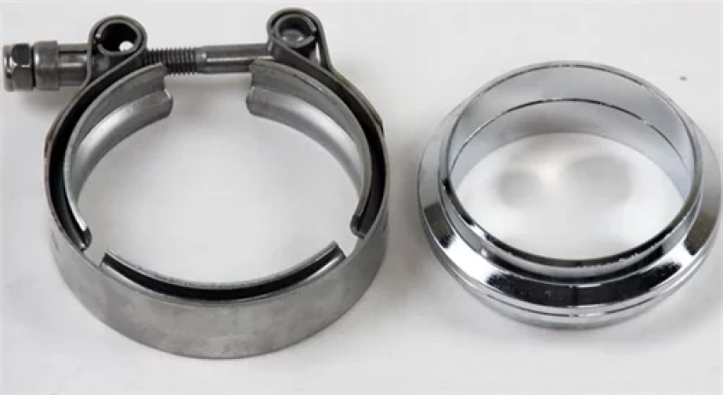 Granatelli 4.0in Flat Flanges w/V-Band Clamp Granatelli Motor Sports Flanges
