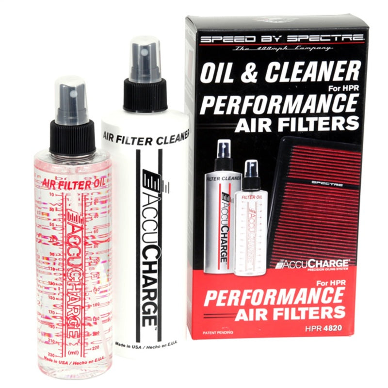 Spectre Accucharge Kit for HPR Filters (Includes 12oz. Cleaner / 8oz. Oil) Spectre Recharge Kits