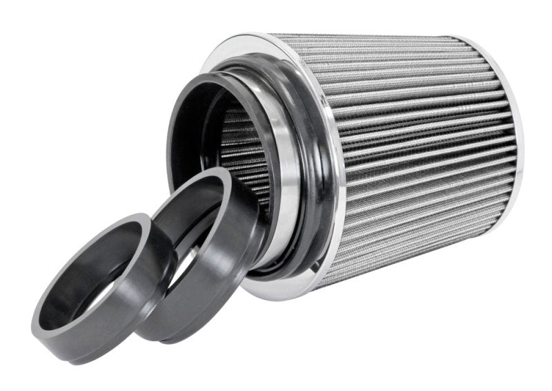 Spectre Adjustable Conical Air Filter 5-1/2in. Tall (Fits 3in. / 3-1/2in. / 4in. Tubes) - White Spectre Air Filters - Universal Fit