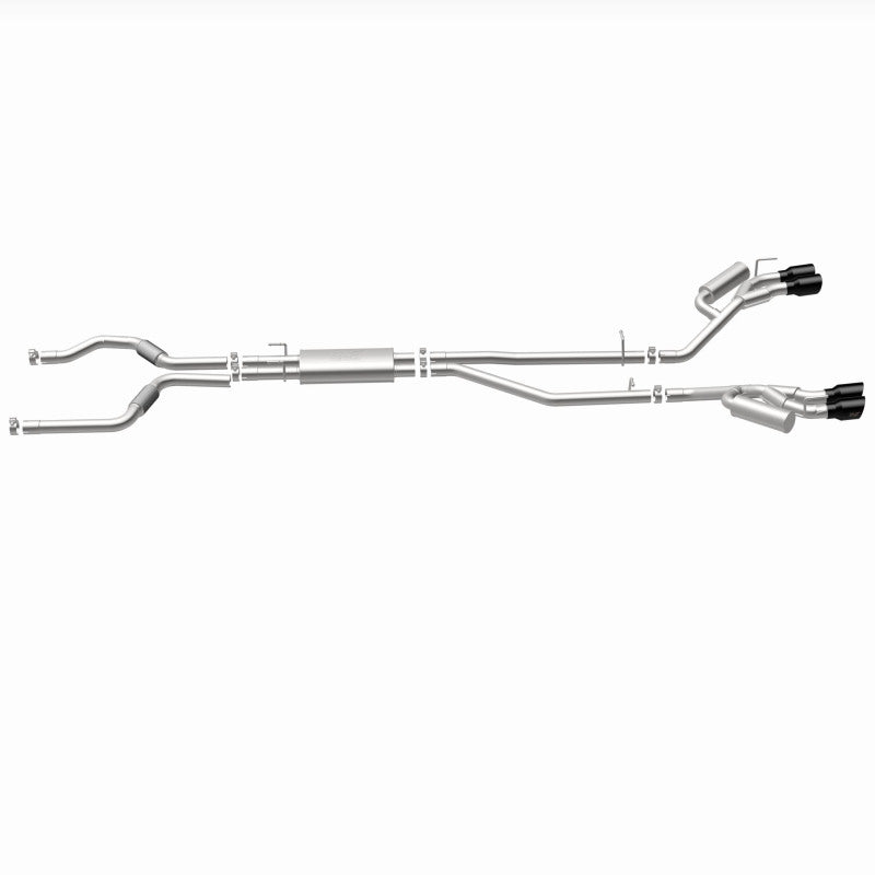 MagnaFlow 20-21 Ford Explorer 3.0L V6 Dual Exit Quad Black Chrome Tip Street Series Cat-Back Exhaust