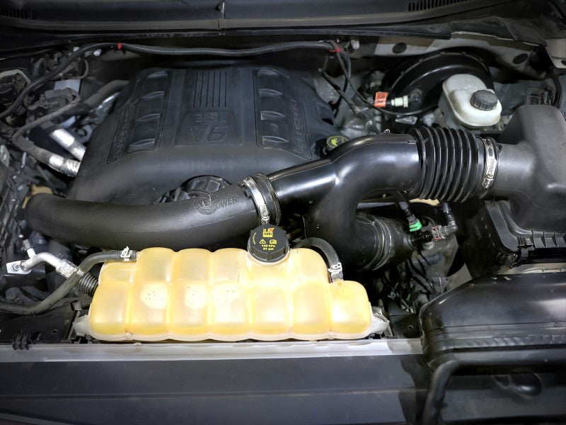 aFe 15-16 Ford F150 V6 3.5L Turbo Inlet Pipes - Black aFe Intercoolers