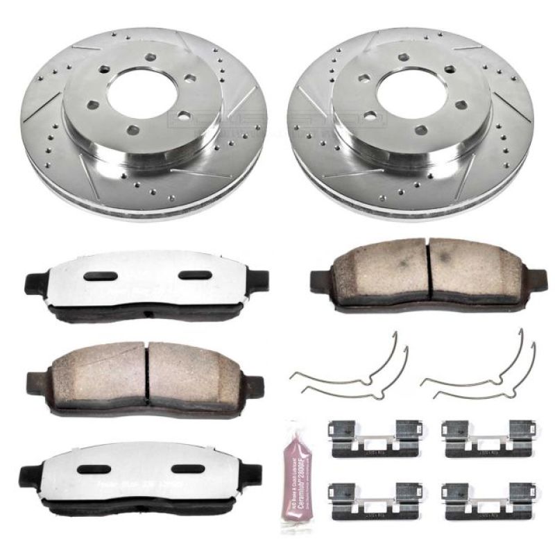 Power Stop 04-08 Ford F-150 Front Z36 Truck & Tow Brake Kit PowerStop Brake Kits - Performance D&S