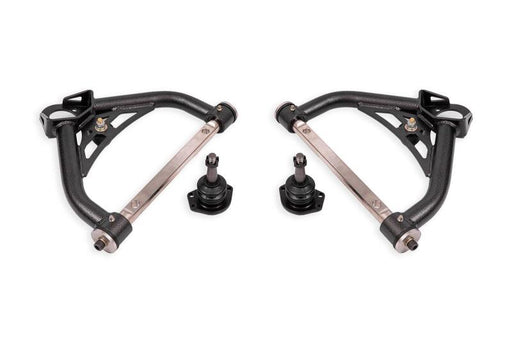 BMR 70-81 Chevrolet Camaro Non-Adj. Upper A-Arms w/ 0.5in Tall Ball Joint (Delrin) -Black Hammertone BMR Suspension Control Arms