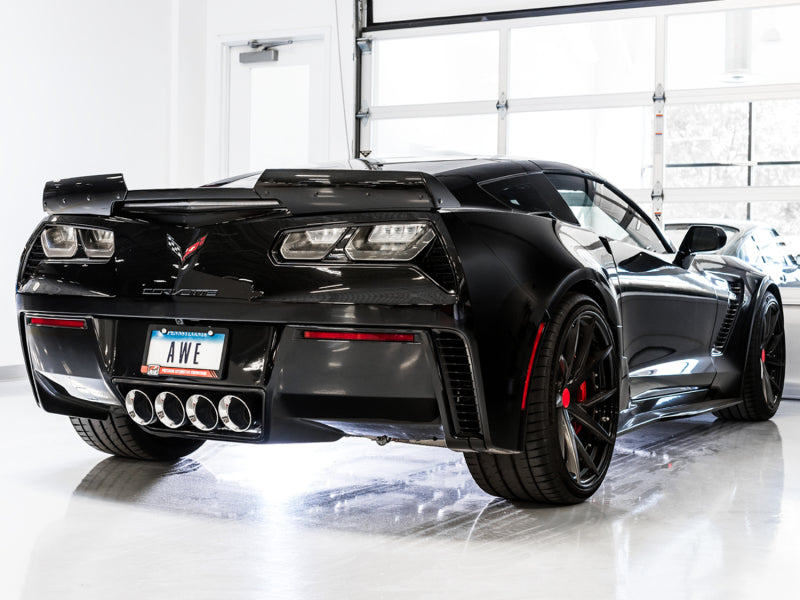 AWE Tuning 14-19 Chevy Corvette C7 Z06/ZR1 (w/AFM) Track Edition Axle-Back Exhaust w/Chrome Tips AWE Tuning Axle Back