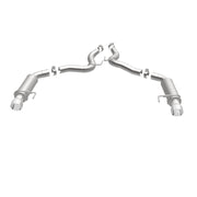MagnaFlow Axle Back, SS, 3in, Competition, Dual Split Polished 4.5in Tip 2015 Ford Mustang GT V8 5.0 Magnaflow Axle Back