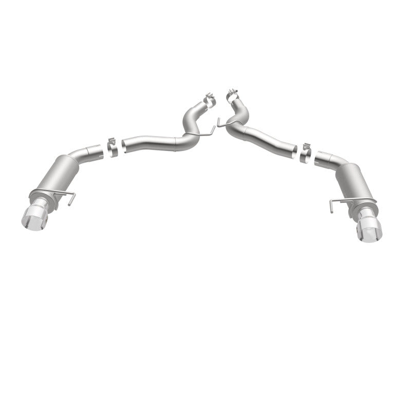 MagnaFlow Axle Back, SS, 3in, Competition, Dual Split Polished 4.5in Tip 2015 Ford Mustang GT V8 5.0 Magnaflow Axle Back