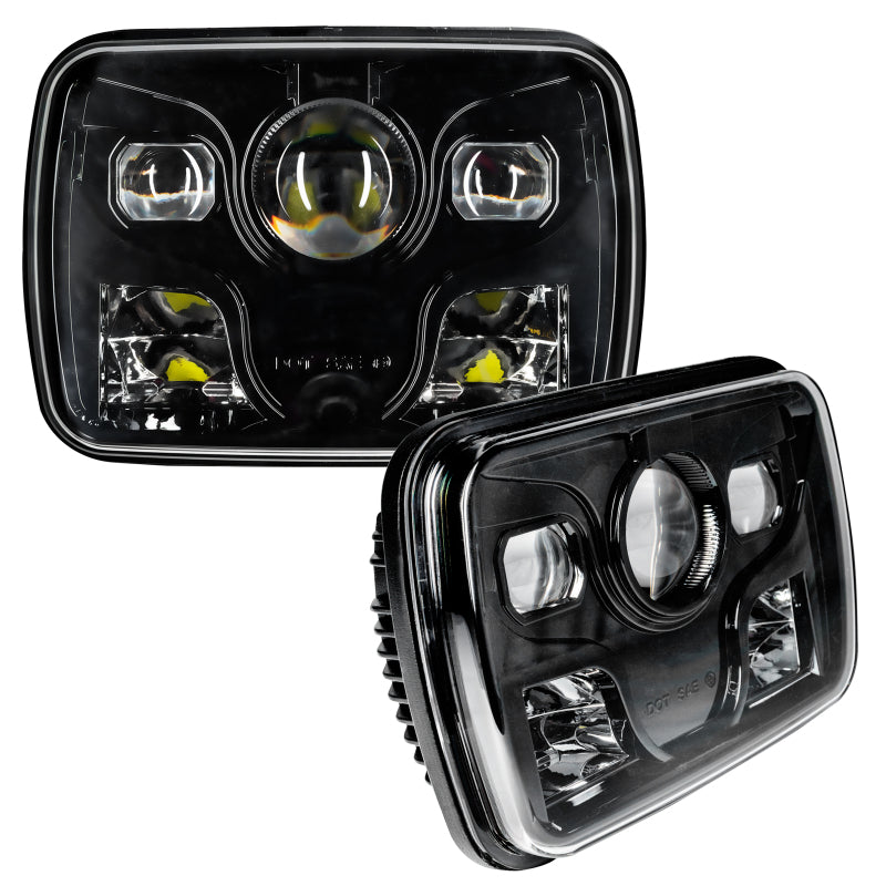 Oracle 7inx6in 40W Replacement LED Headlight - Black (Pair) ORACLE Lighting Light Bars & Cubes