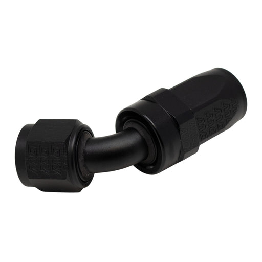 DeatschWerks 8 AN Female Flare Swivel 60-Degree Hose End CPE - Anodized Matte Black DeatschWerks Fittings