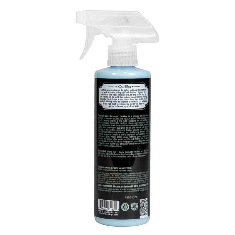 Chemical Guys Sprayable Leather Cleaner & Conditioner In One - 16oz Chemical Guys Surface Cleaners