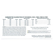 Edelbrock Calibration Kit for 1901 / 1902 / 1903 / 1904 Edelbrock Carburetor Rebuild Components