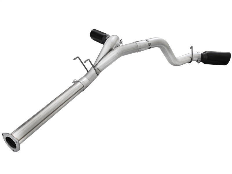 aFe Atlas Exhaust 4in DPF-Back Al Steel 11-14 Ford Diesel Trucks V8-6.7L (td) aFe DPF Back