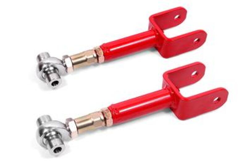 BMR 78-87 G-Body Upper Control Arms DOM On-car Adj Rod Ends - Red BMR Suspension Control Arms