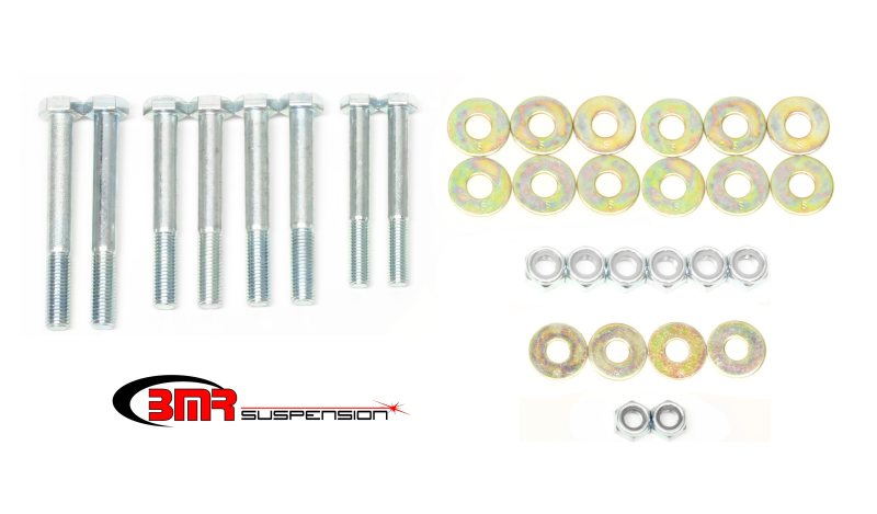 BMR 91-96 B-Body Control Arm Hardware Kit Rear Upper And Lower - Zinc plated BMR Suspension Control Arms