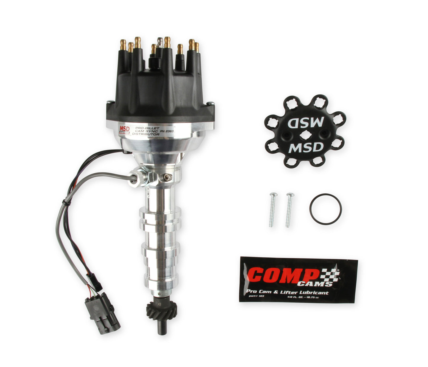 Pro-Billet Cam Sync Distributor, Ford FE, Steel gear