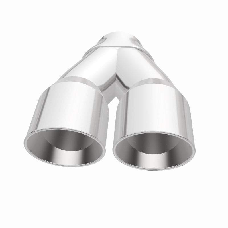 MagnaFlow Double Wall 3in Dual Round Polished Tip 2.25in Inlet Magnaflow Catalytic Converter Universal