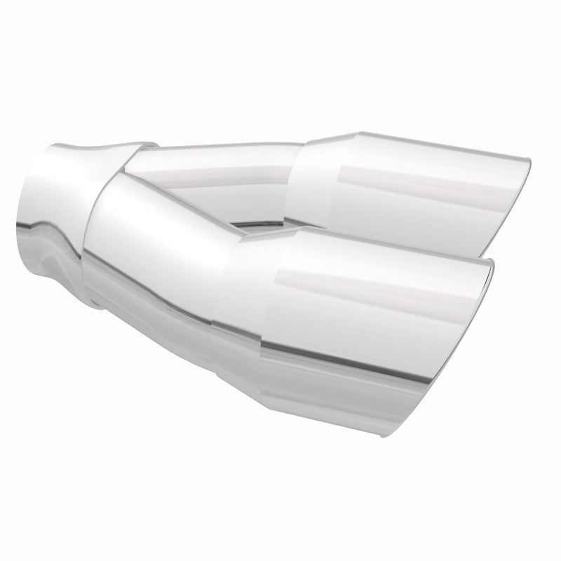 MagnaFlow Double Wall 3in Dual Round Polished Tip 2.25in Inlet Magnaflow Catalytic Converter Universal