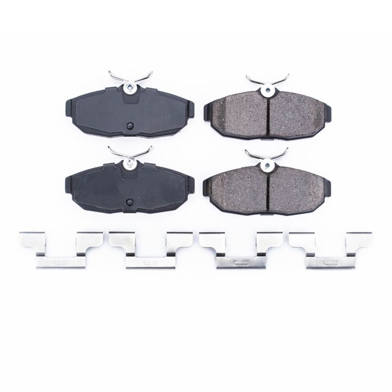 Power Stop 05-11 Ford Mustang Rear Z17 Evolution Ceramic Brake Pads w/Hardware PowerStop Brake Pads - OE