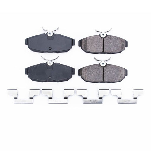 Power Stop 05-11 Ford Mustang Rear Z17 Evolution Ceramic Brake Pads w/Hardware PowerStop Brake Pads - OE