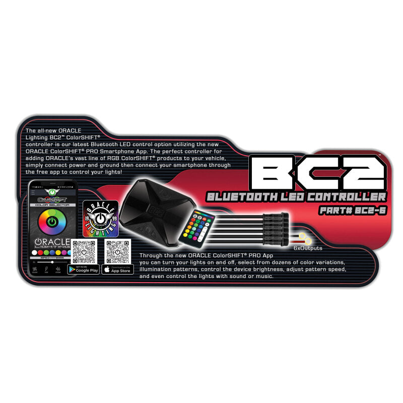 ORACLE Lighting BC2 Bluetooth ColorShift RGB LED Controller - 6 Output ORACLE Lighting Light Accessories and Wiring